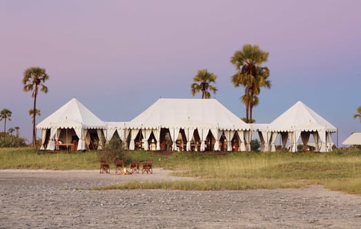 San Camp Botswana Familienluxusreisen Hauptzelt