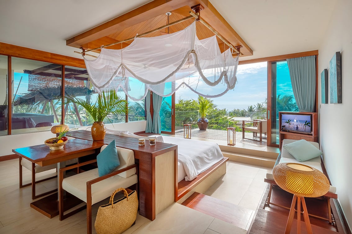 Fusion Resort Cam Ranh Familienluxusreisen TheFamilyProject Suite Schlafzimmer