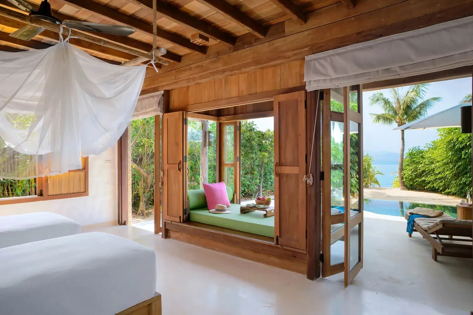 6 ninh van bay vietnam family beach pool villa twin bed