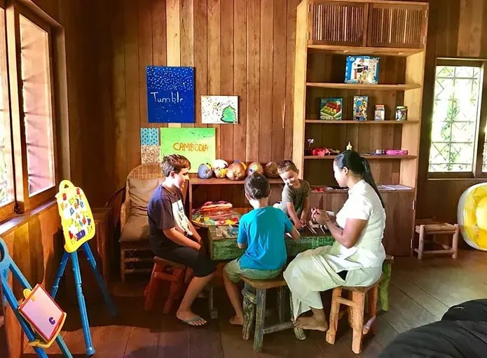 phum baitang zannier hotels siem reap kambodscha asien privatbilder kidsclub