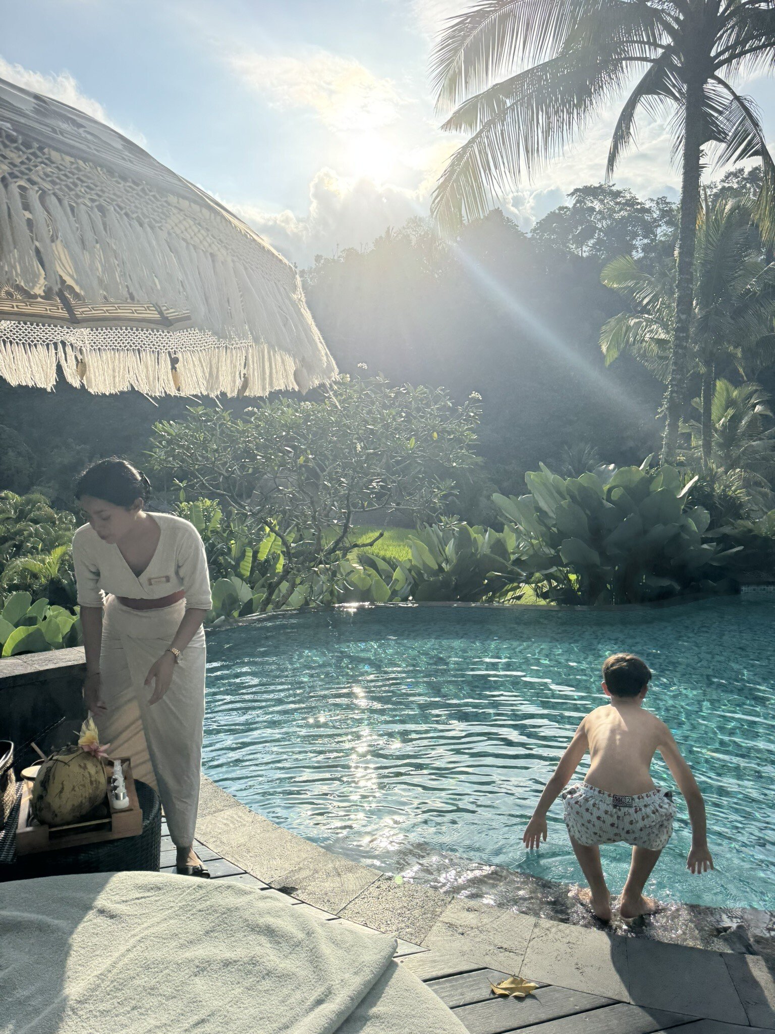 Mandapa ab ins kühle Nass