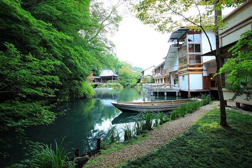 Aussenbereich des Asaba Ryokan