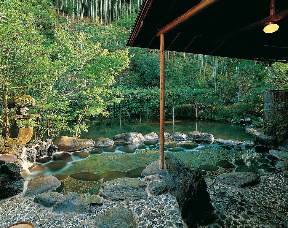 Onsenbad im Asaba Ryokan