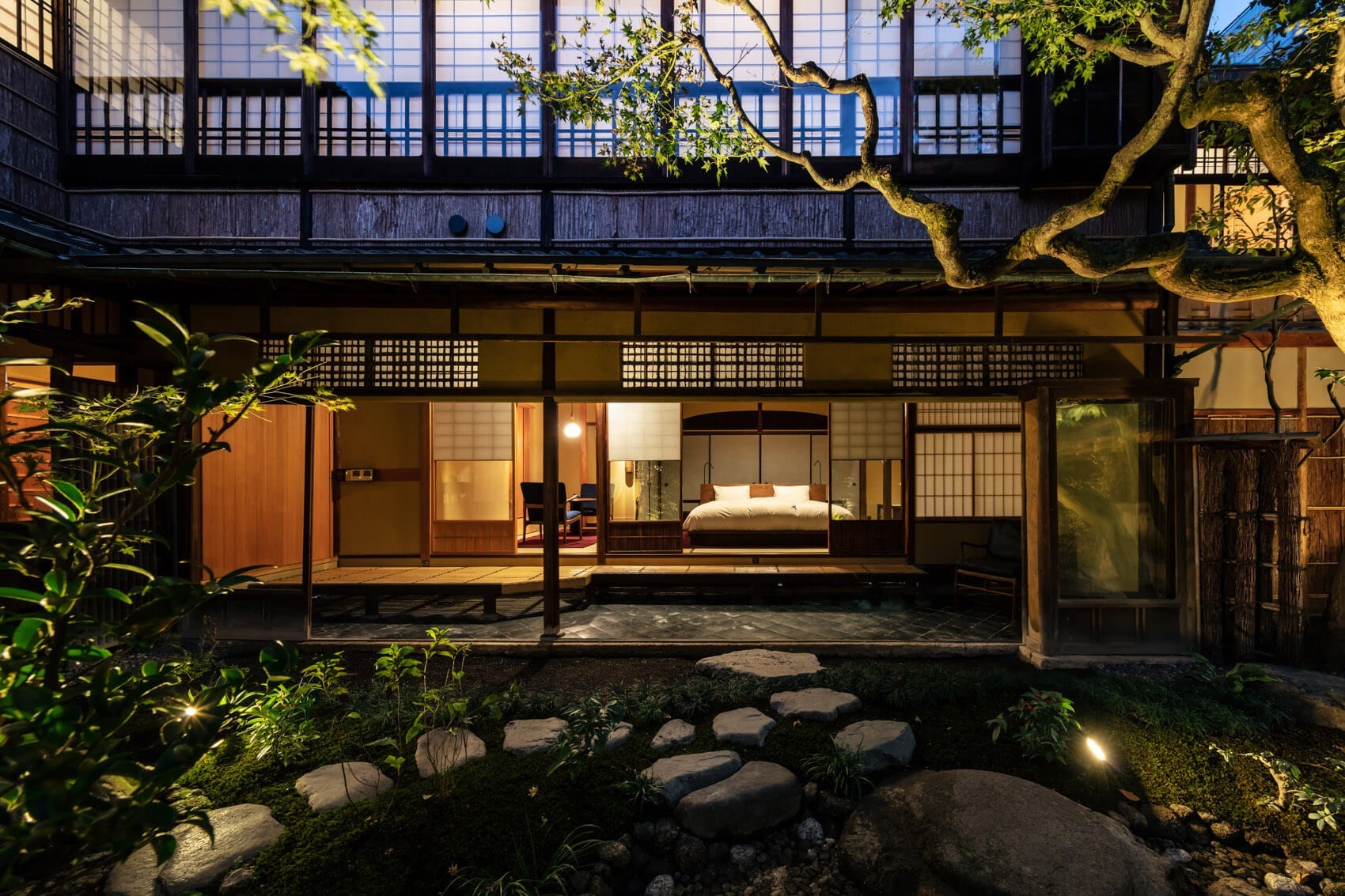 Terrasse einer Suite im Sowaka Kyoto