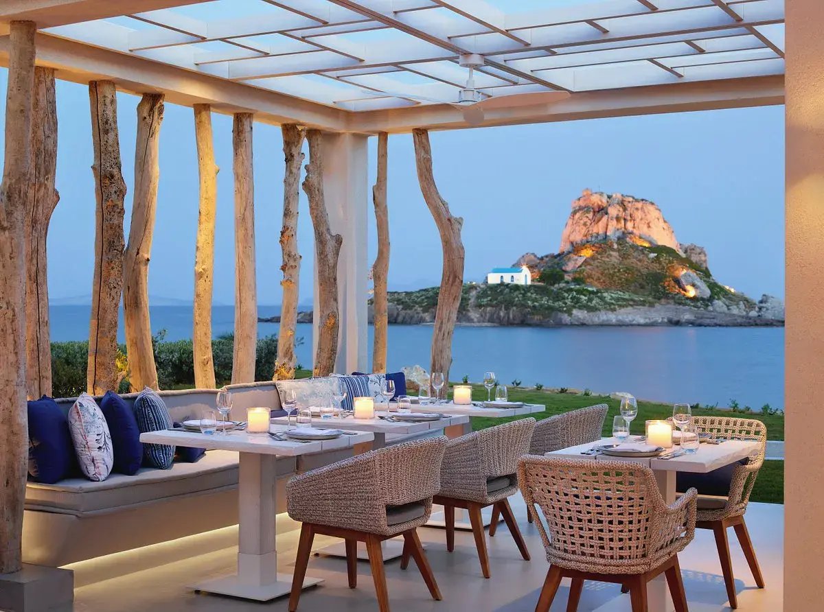 ikos aria kos griechenland abendessen restaurant exklusiv kindgerecht luxurios