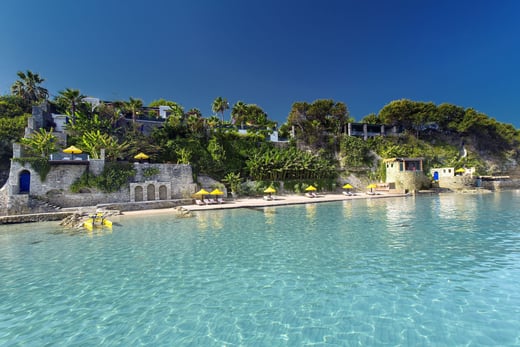 Meer vor den Villen des Porto Zante