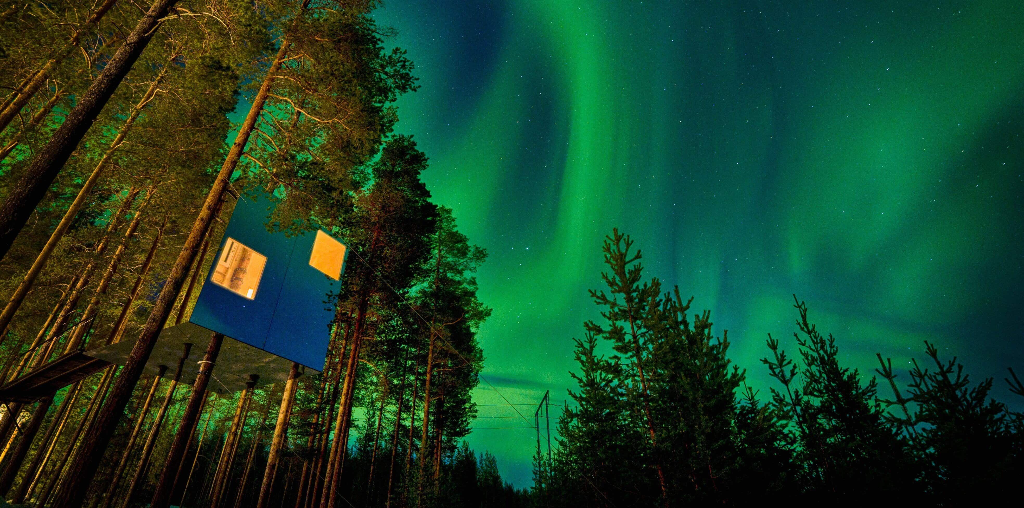 Treehotel Mirror Polarlichter
