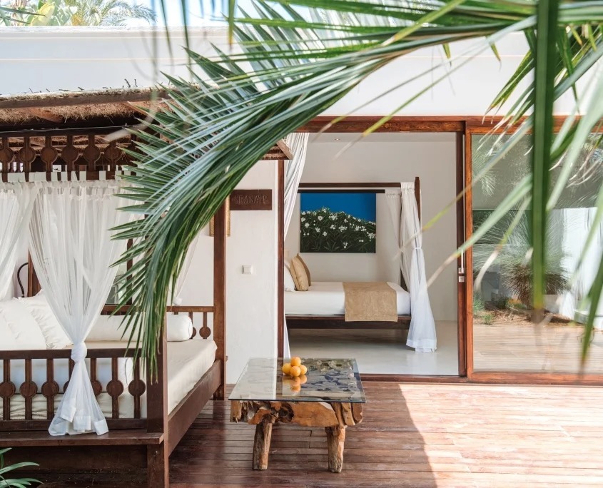 Terrasse einer Suite im Atzaro