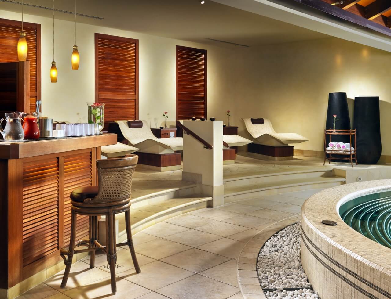 Spa-Bereich eines Hotels.