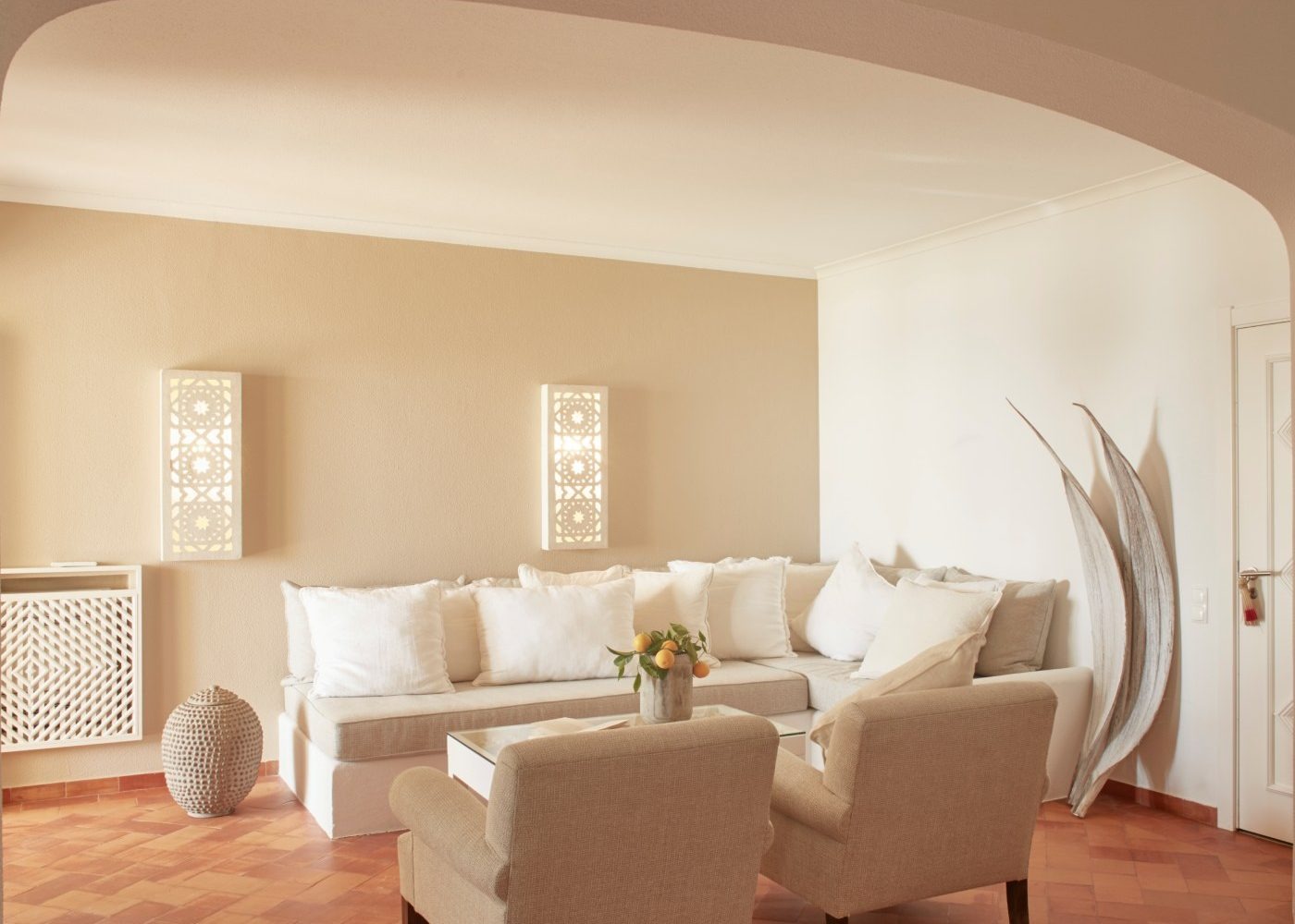 Wohnbereich einer Suite im Vila Joya