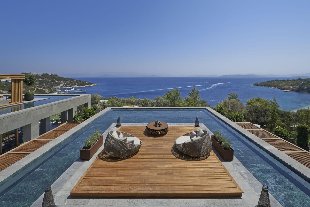 Mandarin Oriental Bodrum Familienluxusreisen TheFamilyProject Dachterrasse