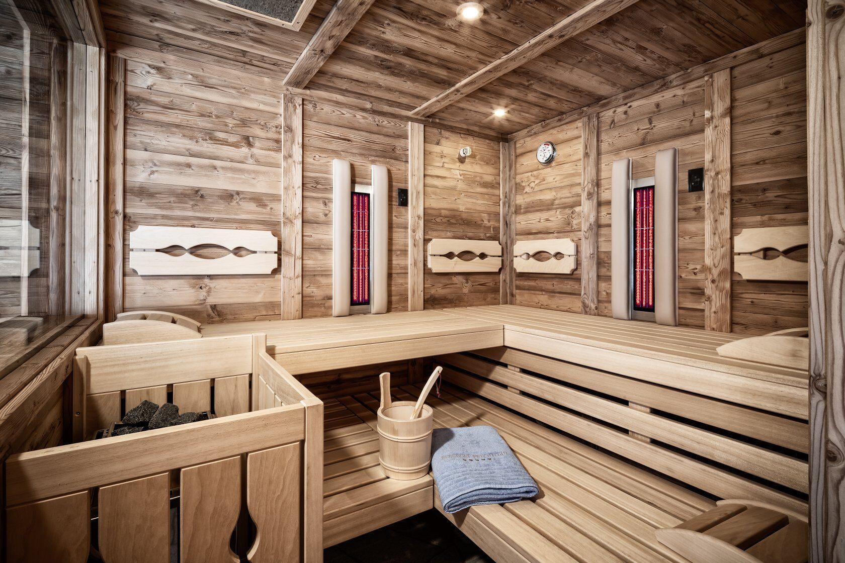 Bergdorf-Prechtlgut hölzerne Sauna
