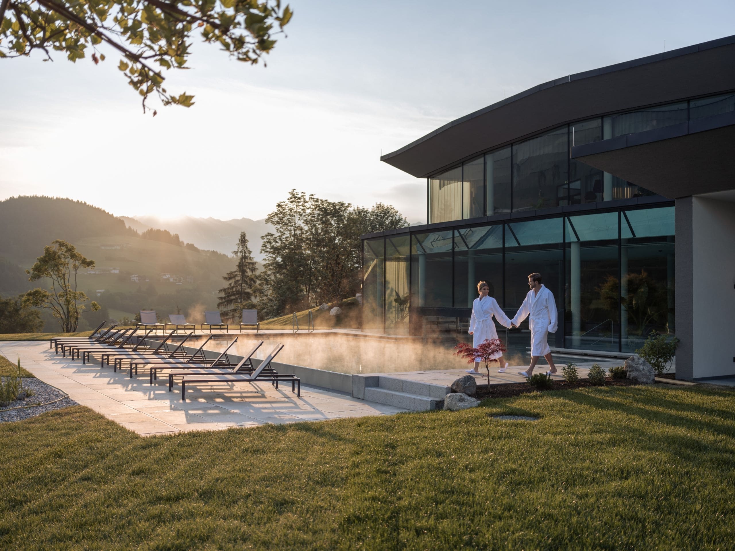 Spa Bereich Pärchen Outdoorpool