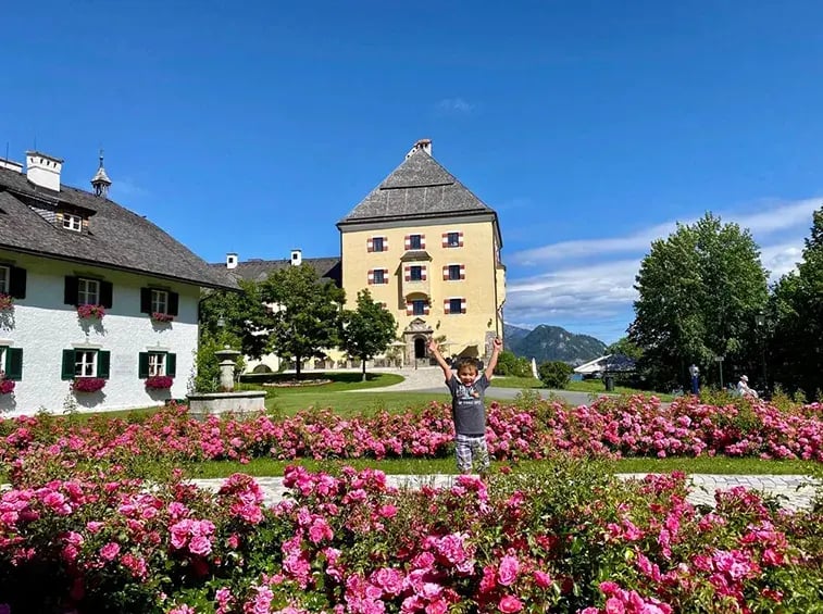 schloss fuschl resort spa salzburg osterreich privatbilder garten rosen