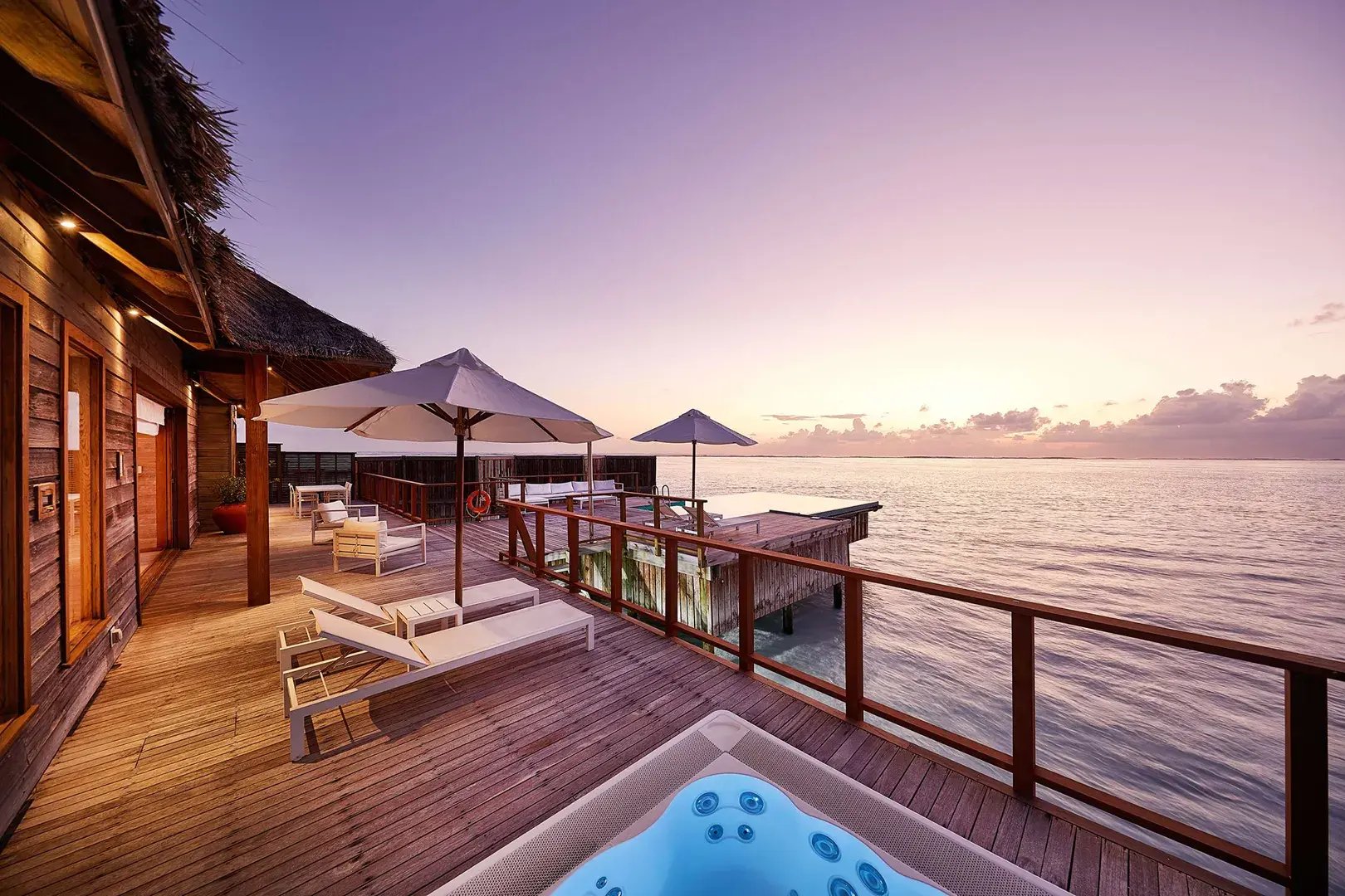 conrad maldives rangali island villa familienkomfort exklusiv hochwertig