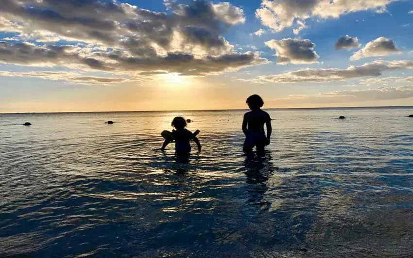 st regis mauritius sea swimming little voyager