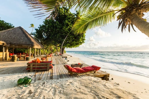North Island Strand Liegen familienfreundlich Luxushotel