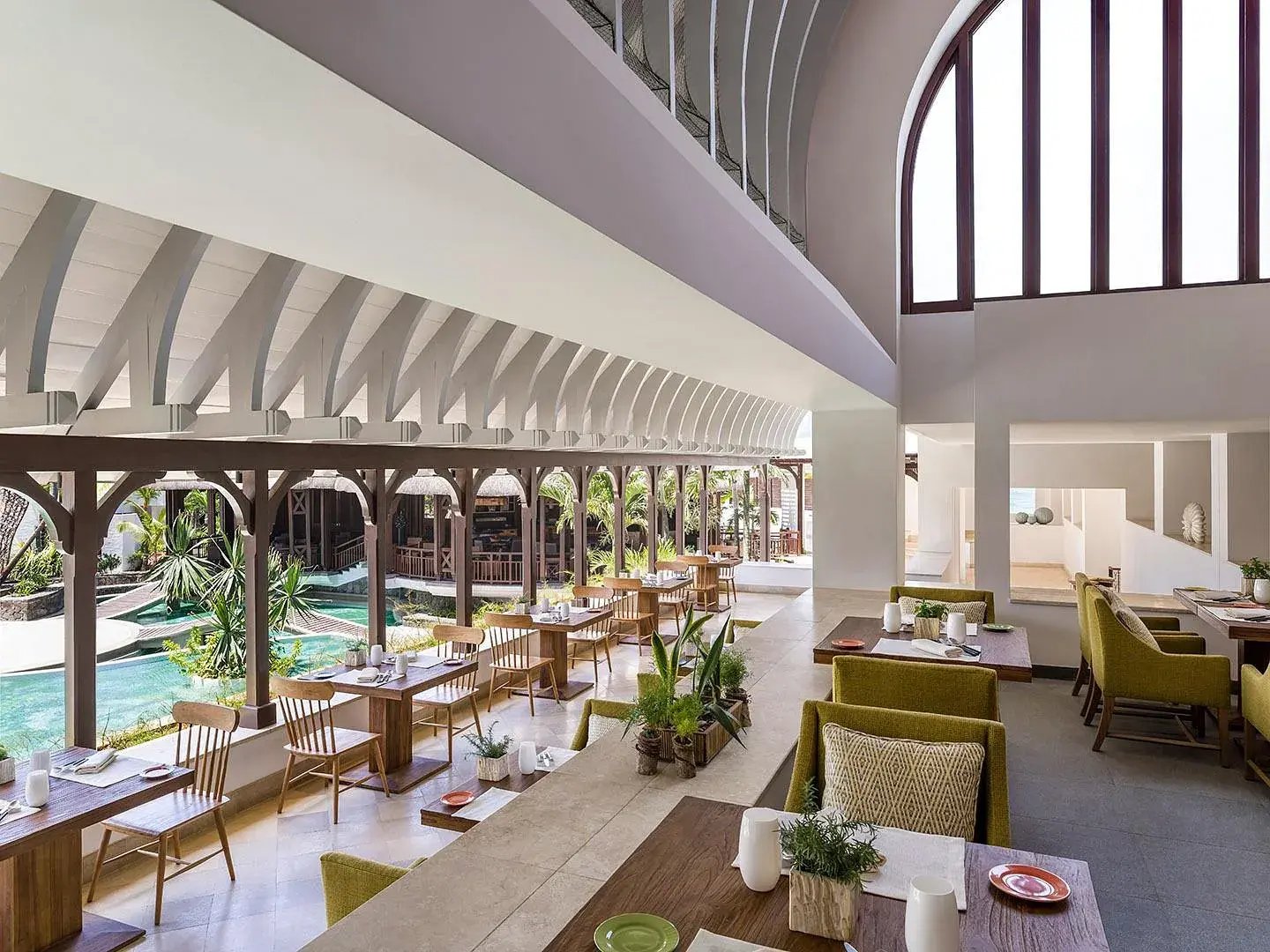 shangri la le touessrok resort spa mauritius restaurant kindgerecht exklusiv pool le bazar