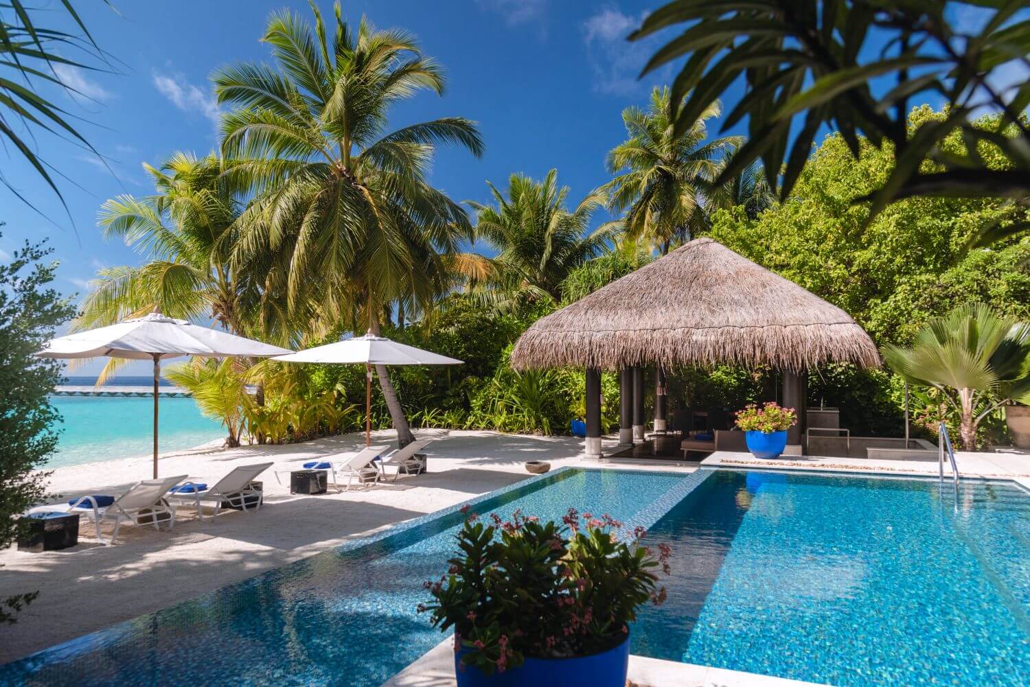 velaa private island beach pool house