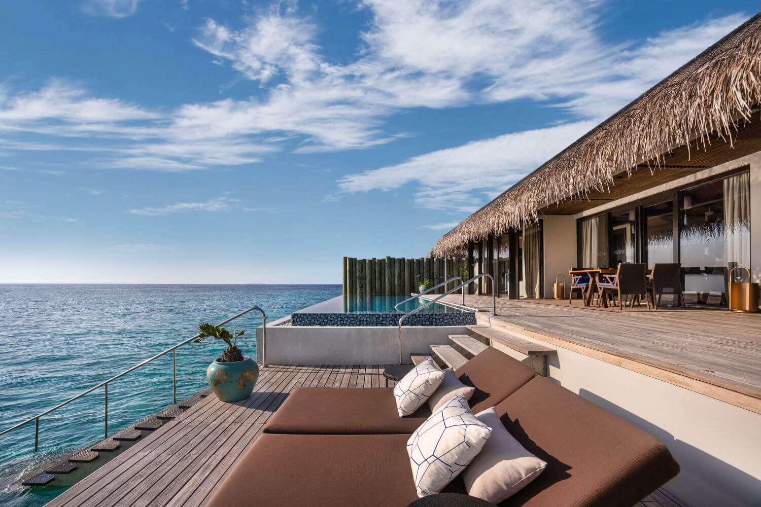 sunset deluxe water pool villa sundeck and pool