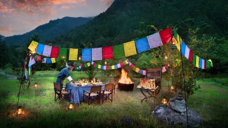 beyond punakha river dinner