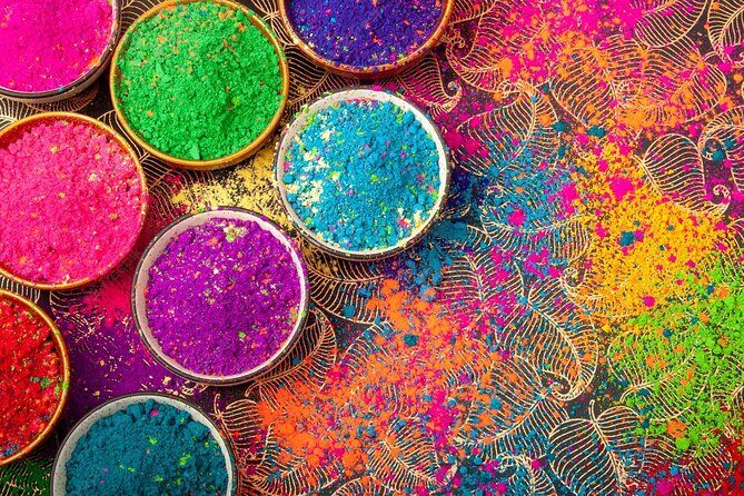 Farben für das Holy Fest in Indien.