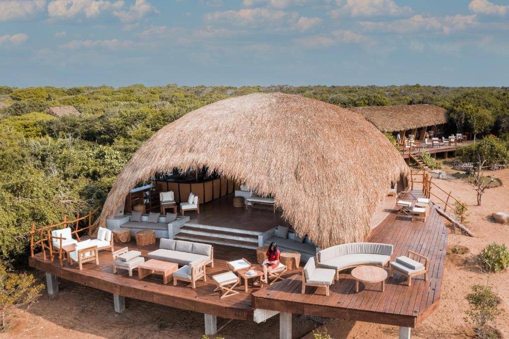 Uga Chena Huts Restaurant Terrasse