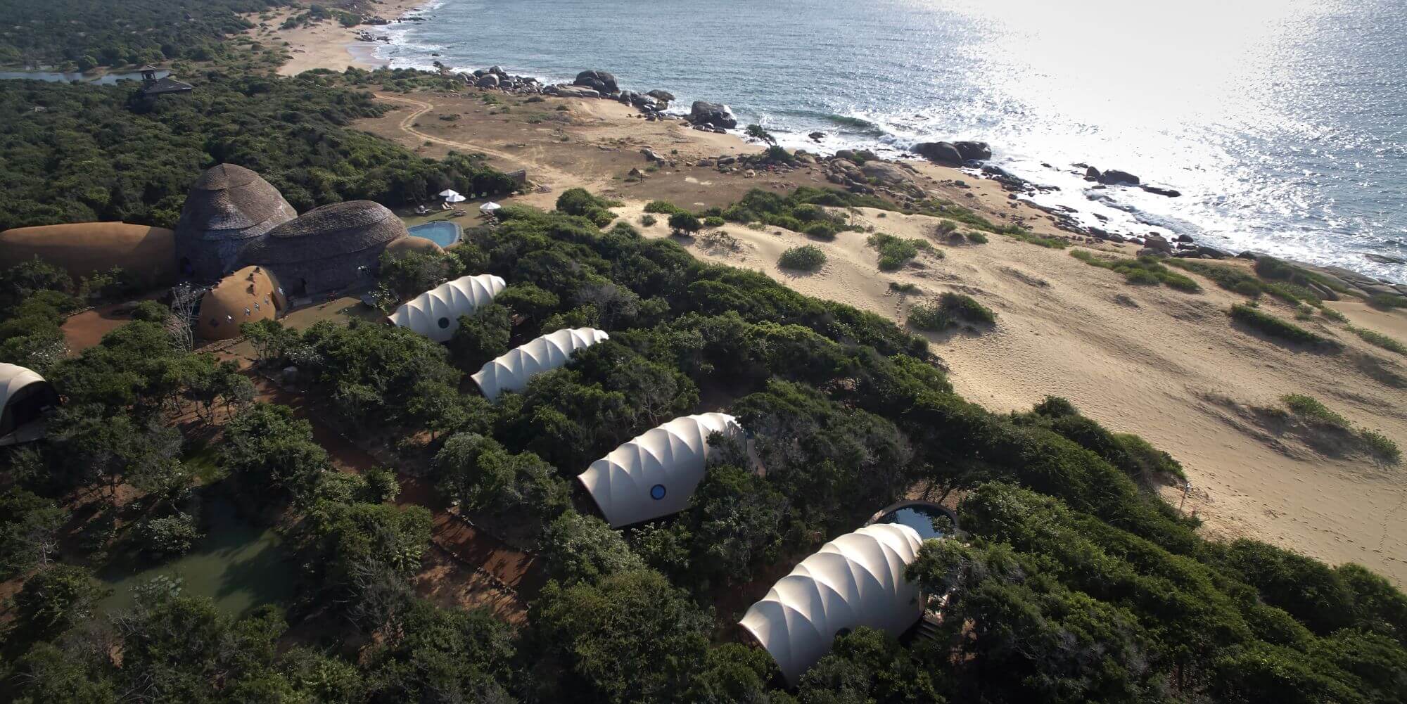 wild coast tented lodge Ansicht von oben