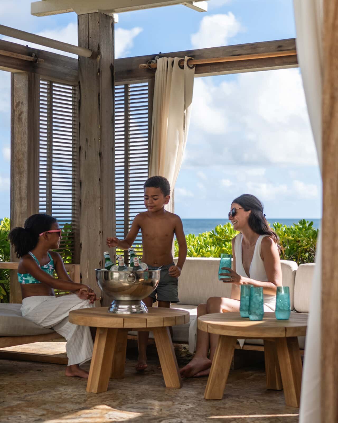 Four seasons resort anguilla Oceanfront Poolside Cabana