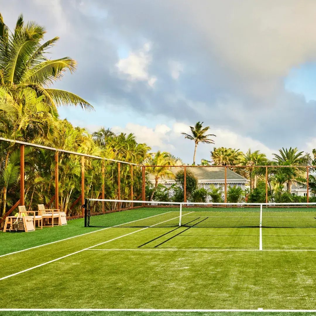 rosewood le guanahani tennis
