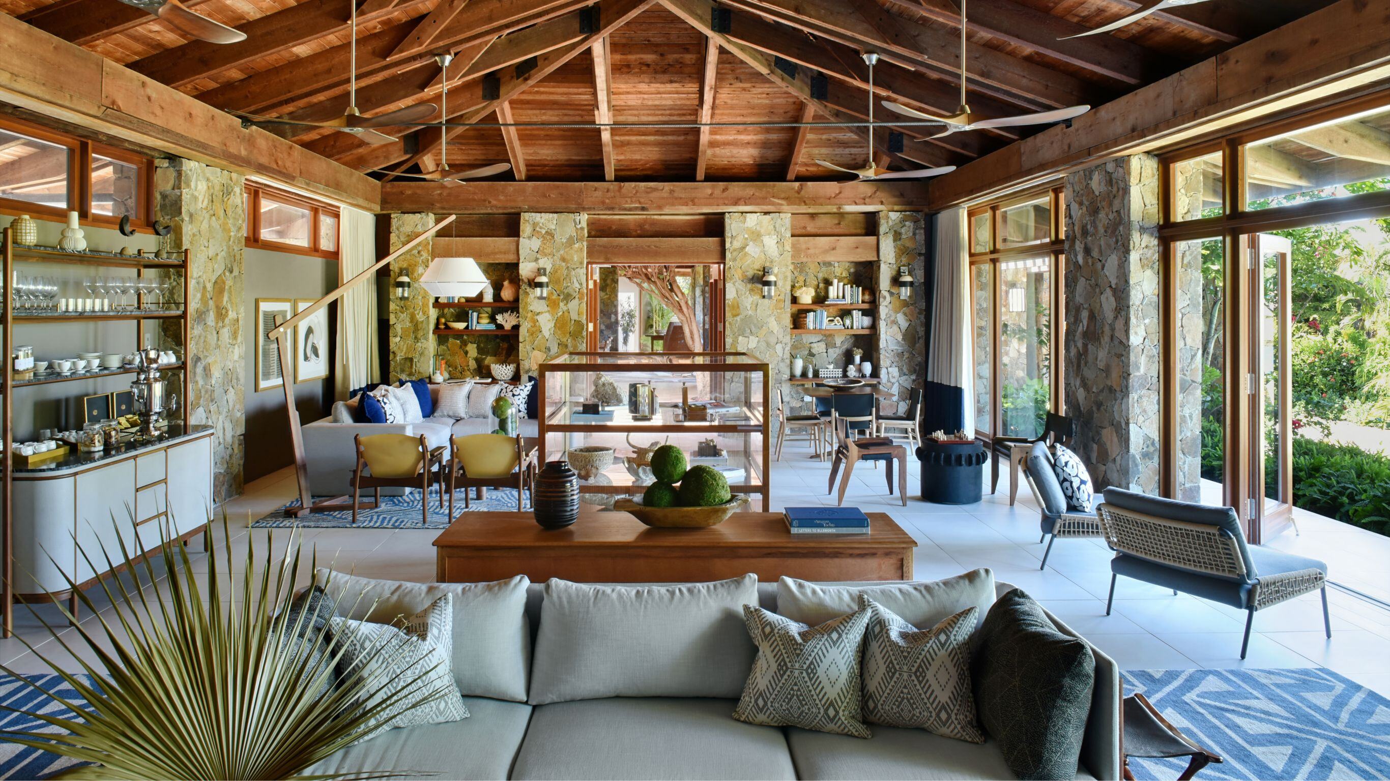 rosewood little dix bay großes Wohnzimmer