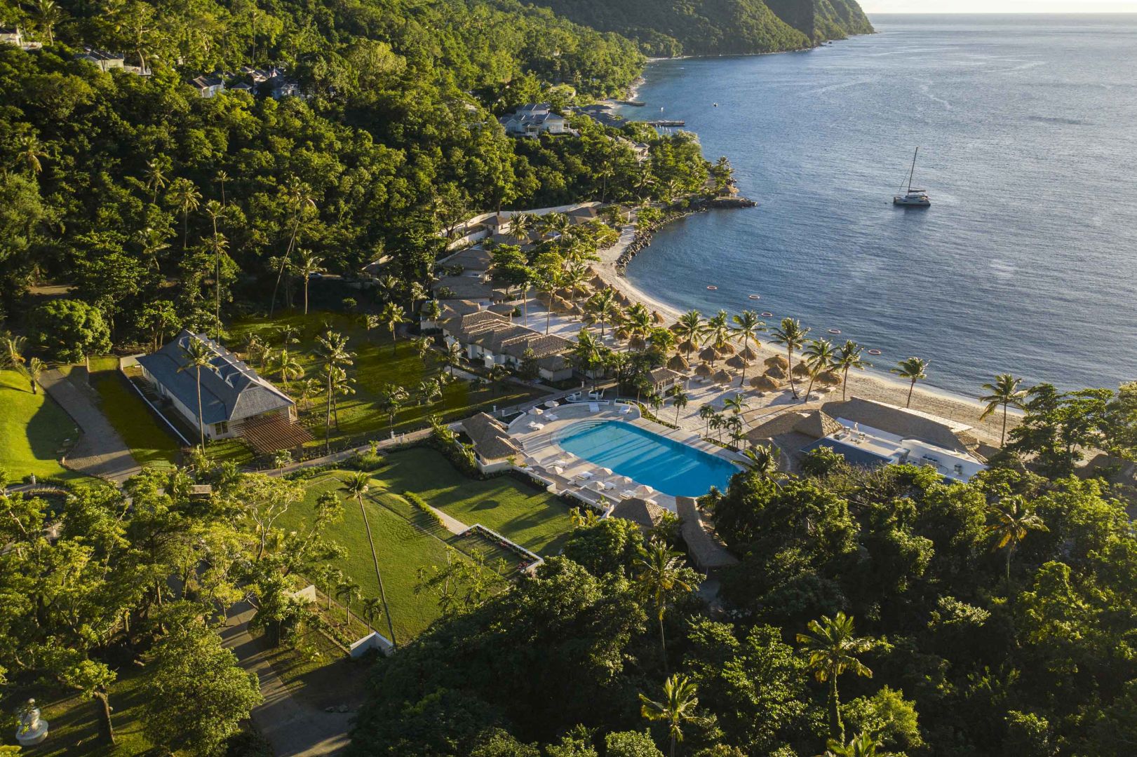 Sugar beach a viceroy hotel Resortansicht von oben