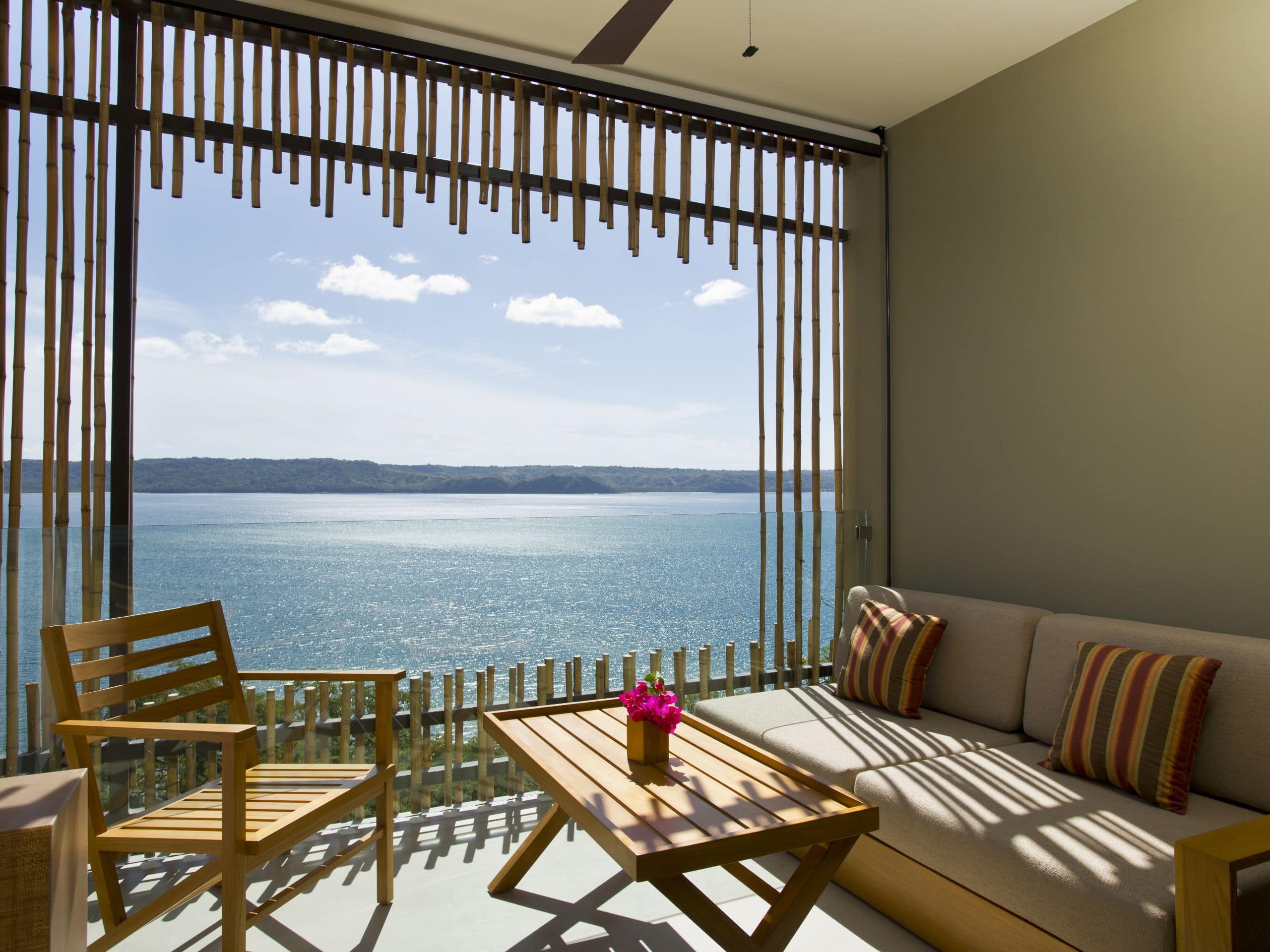 Andaz Resort at Peninsula Papagayo Blick vom Balkon auf das Meer