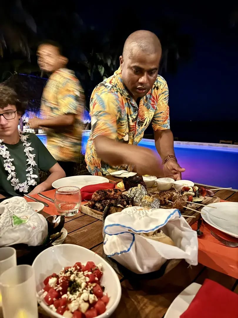 calala island privatbilder dinner