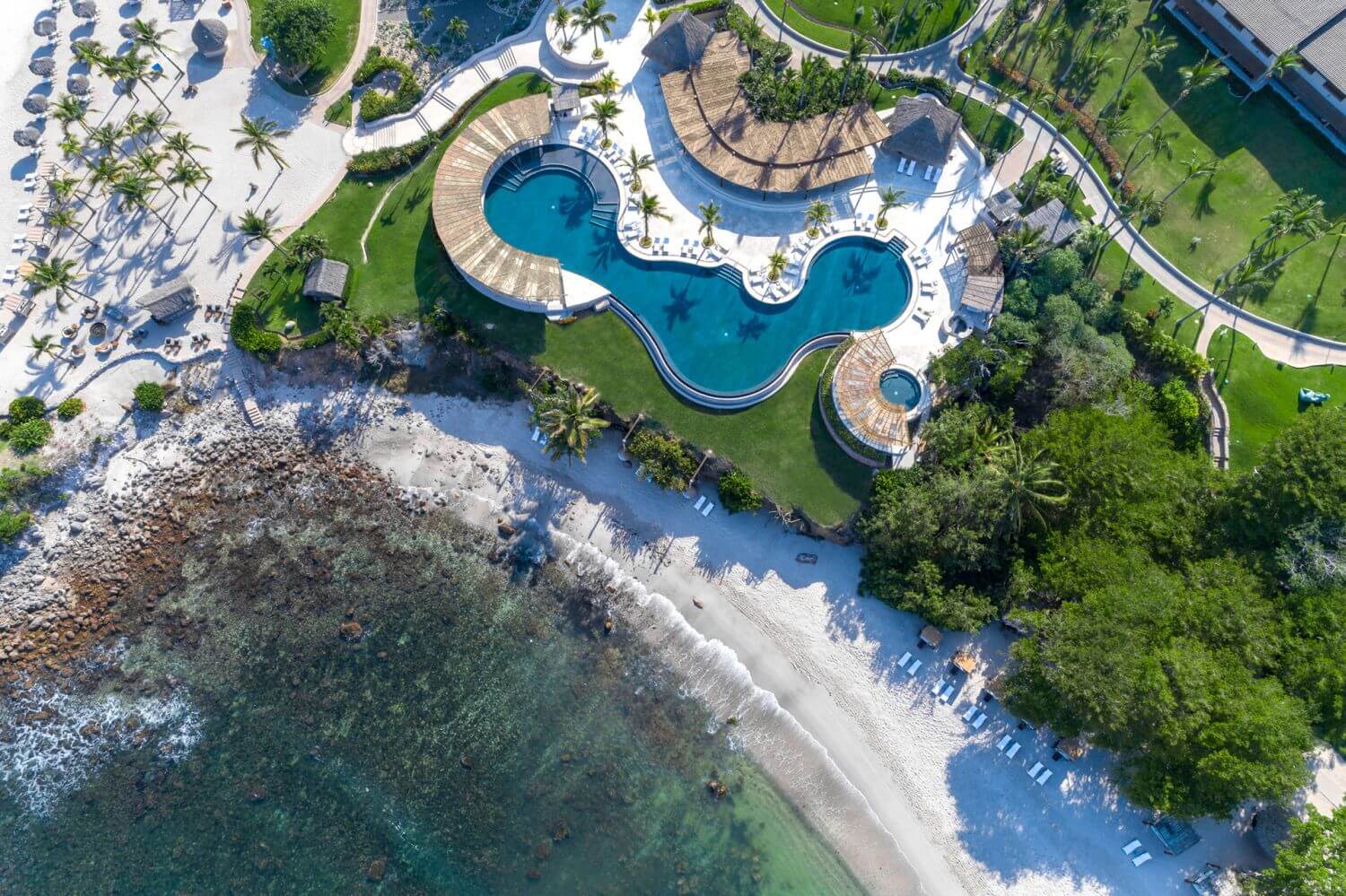four seasons resort punta mita hotelanlage von oben