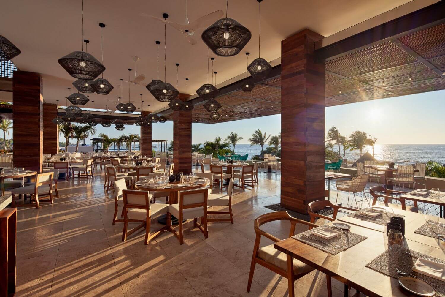 four seasons resort punta mita restaurant Abendstimmung