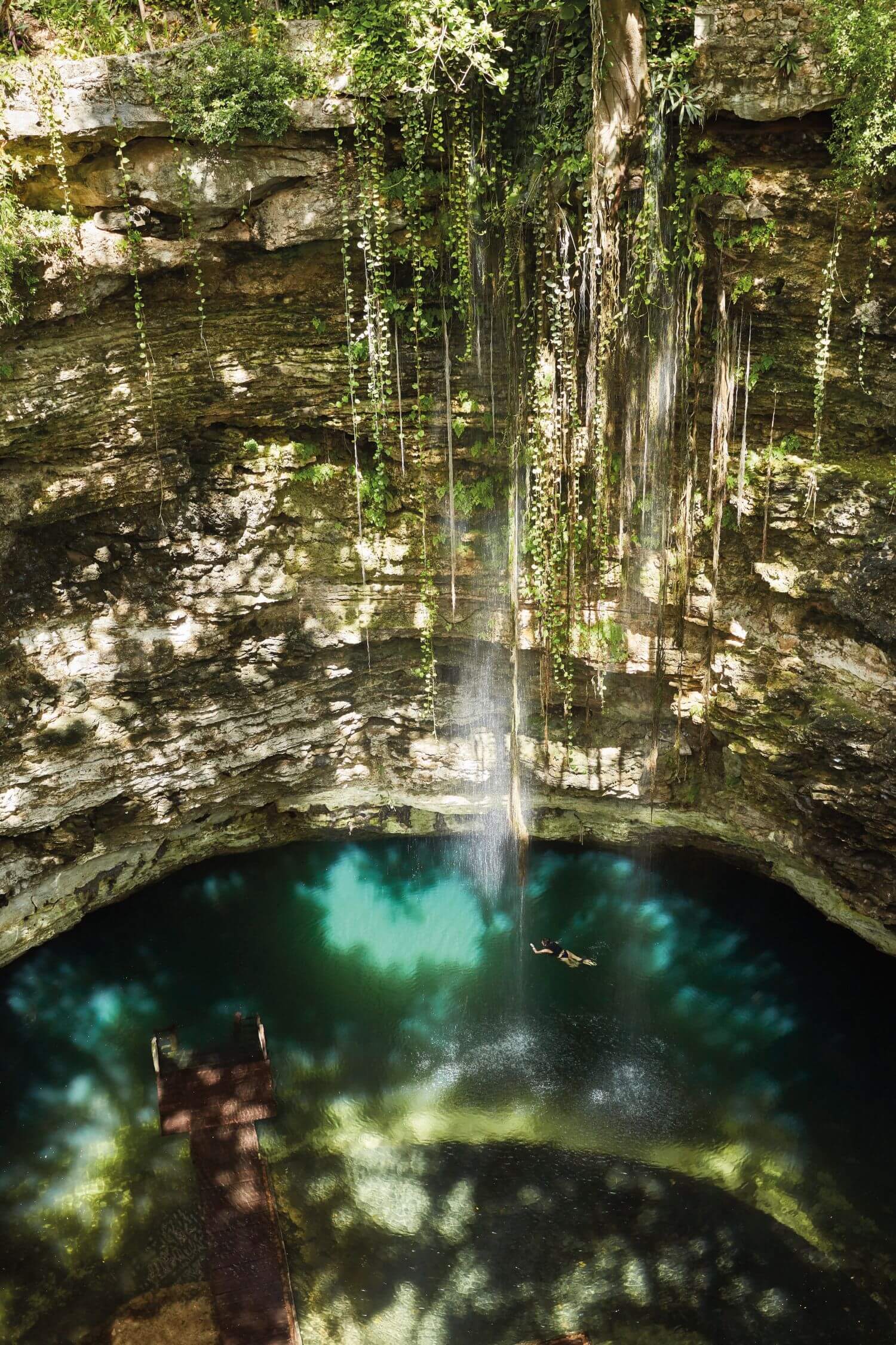 belmond maroma riviera maya schwimmen in einer cenote