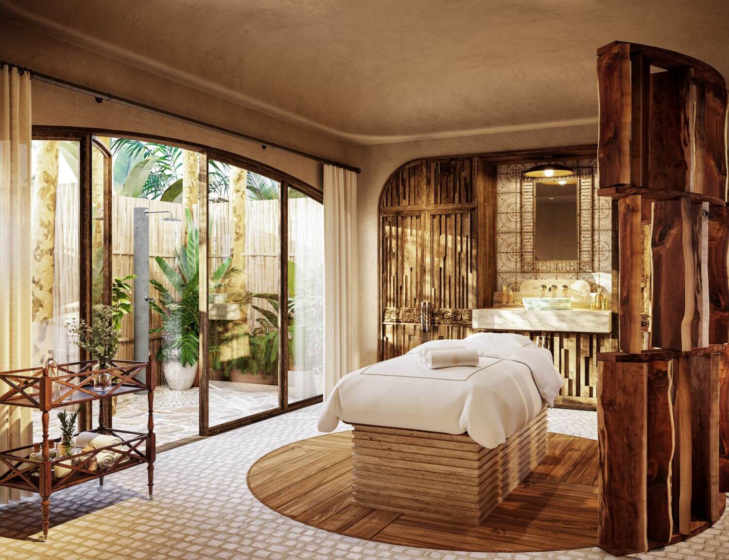 belmond maroma riviera maya spa behandlungsraum