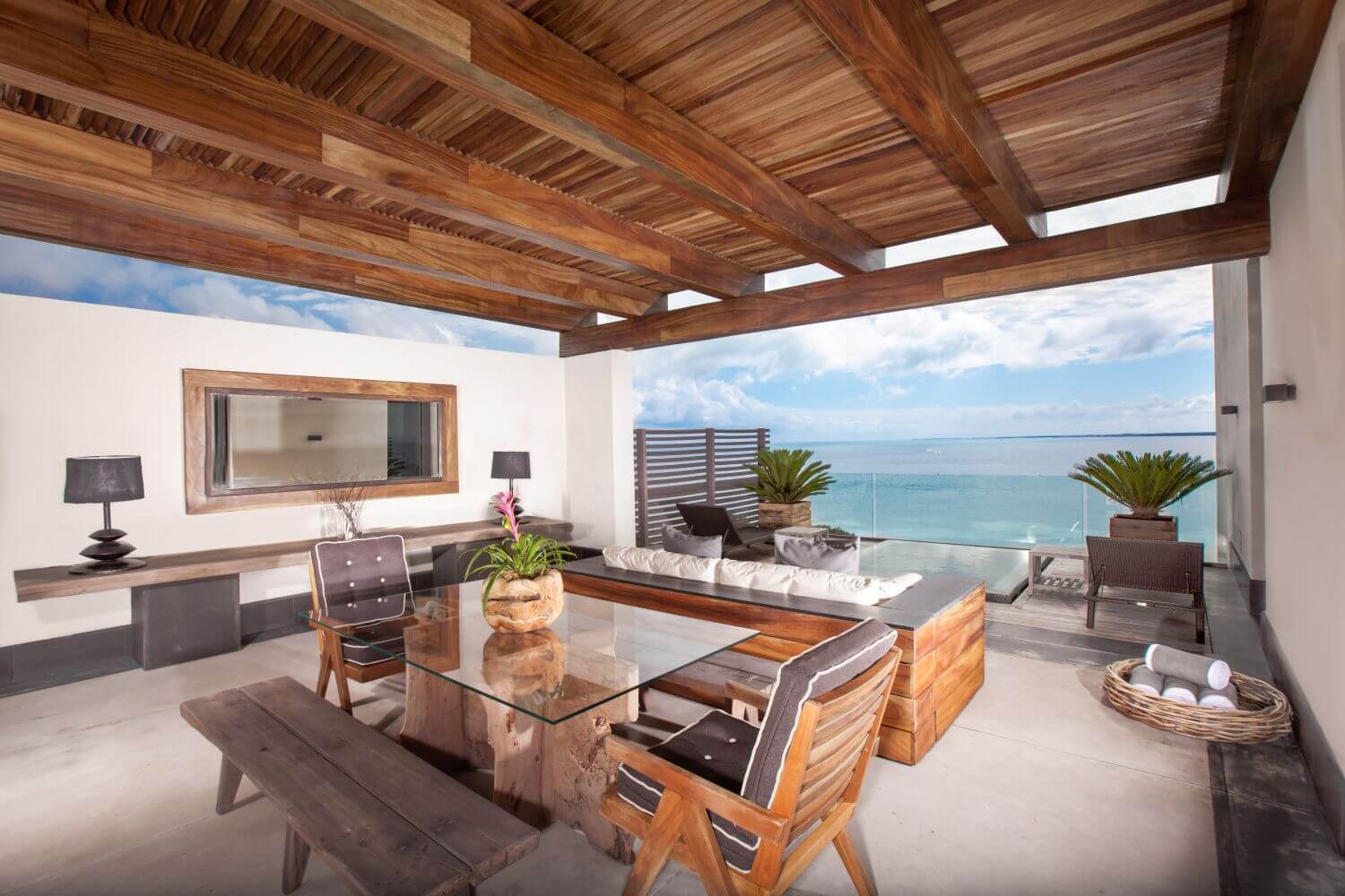 nizuc resort and spa penthouse wohnbereich meerblick
