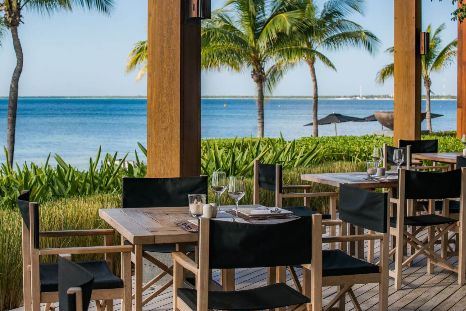 nizuc resort and spa restaurant meerblick