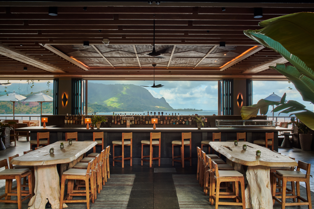 Bar im 1 Hotel Hanalei Bay