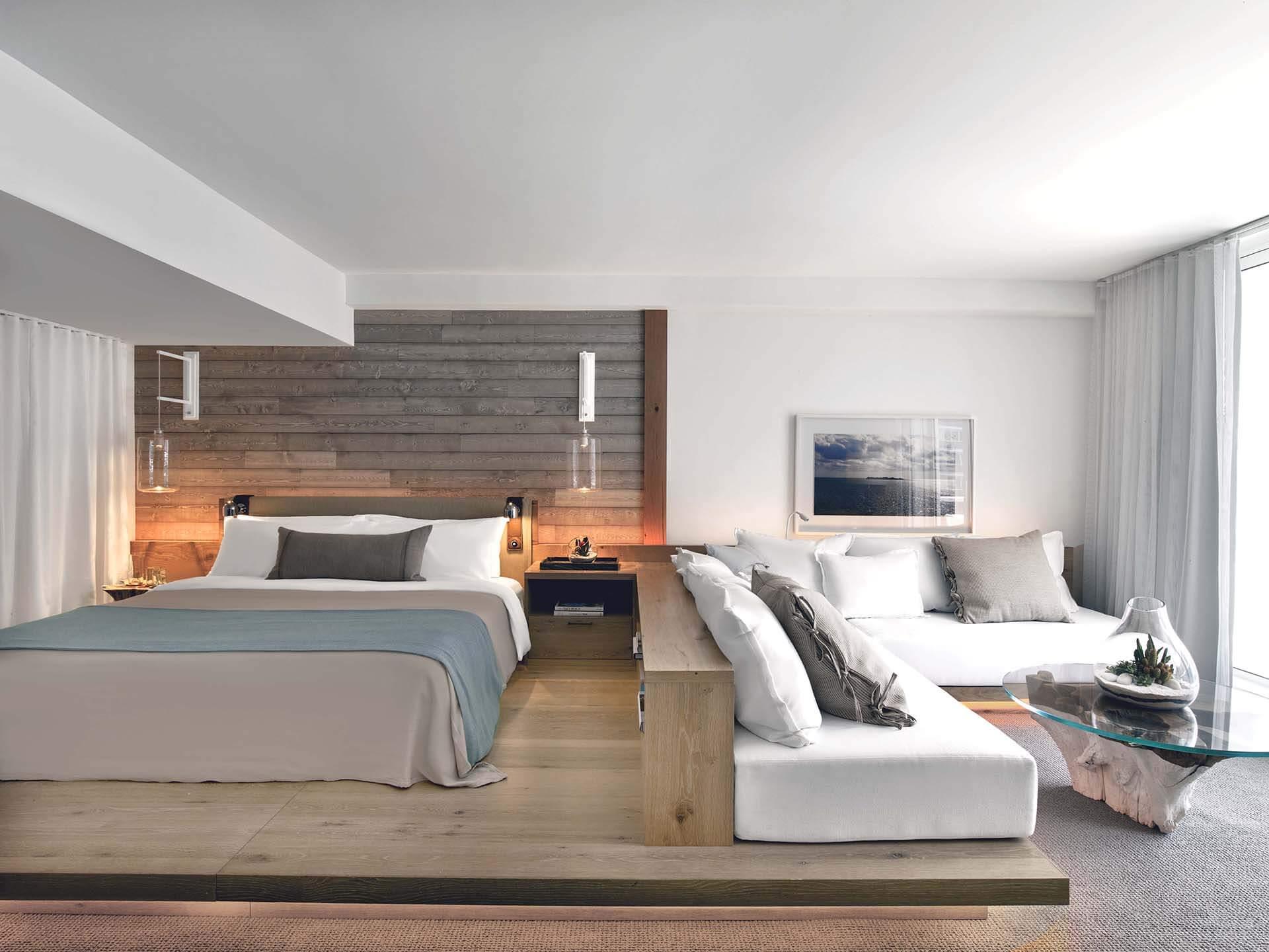 1 Hotel South Beach Schlaf- und Wohnbereich