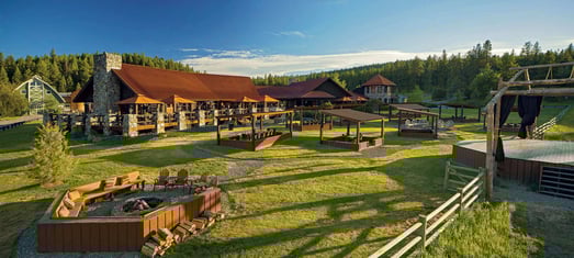 The resort at paws up Haupthaus Ansicht