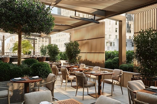 aman new york usa familienluxusreisen thefamilyproject garten terrasse