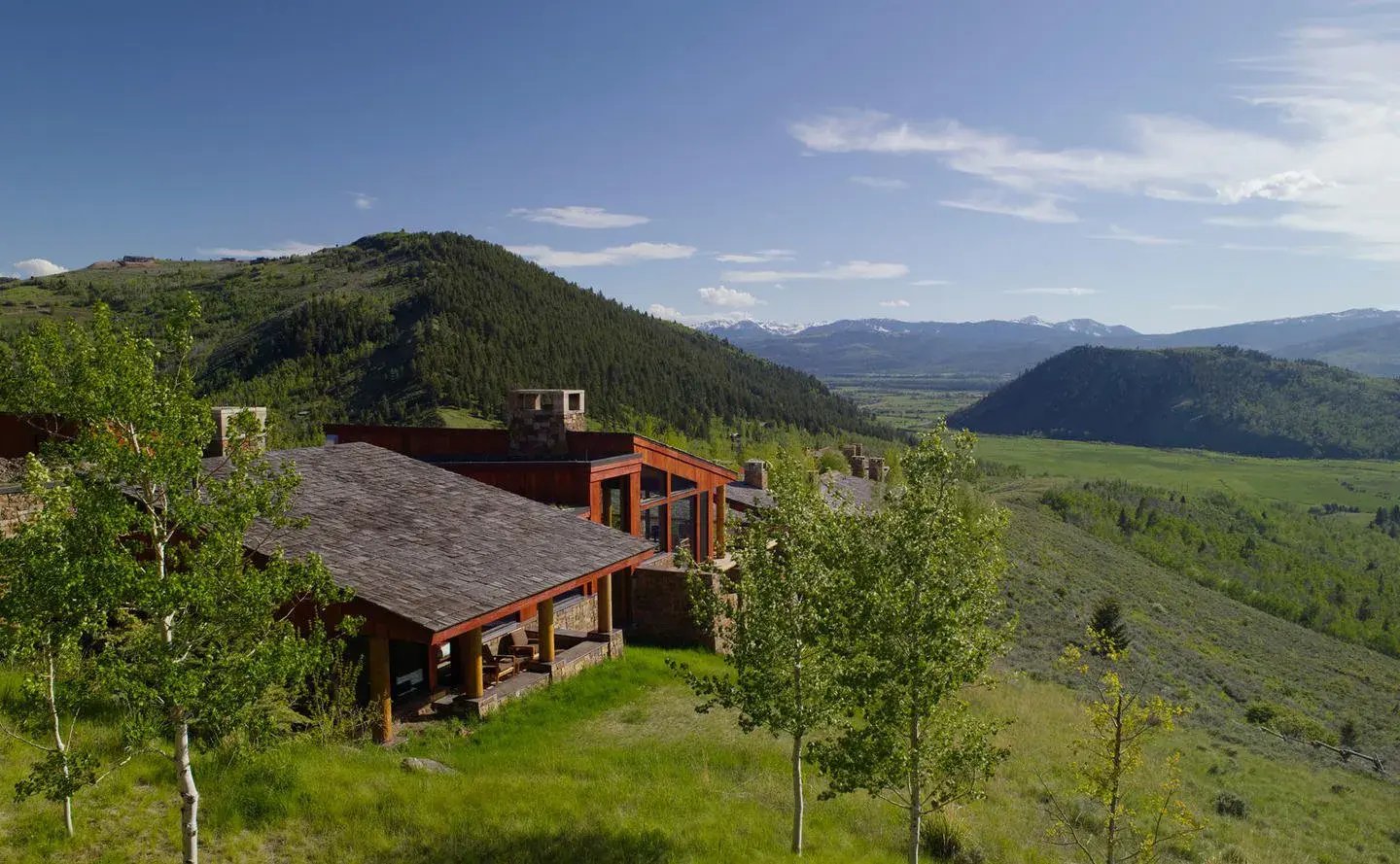 amangani wyoming usa terrasse ausblick the family project luxus familie kinder reisen