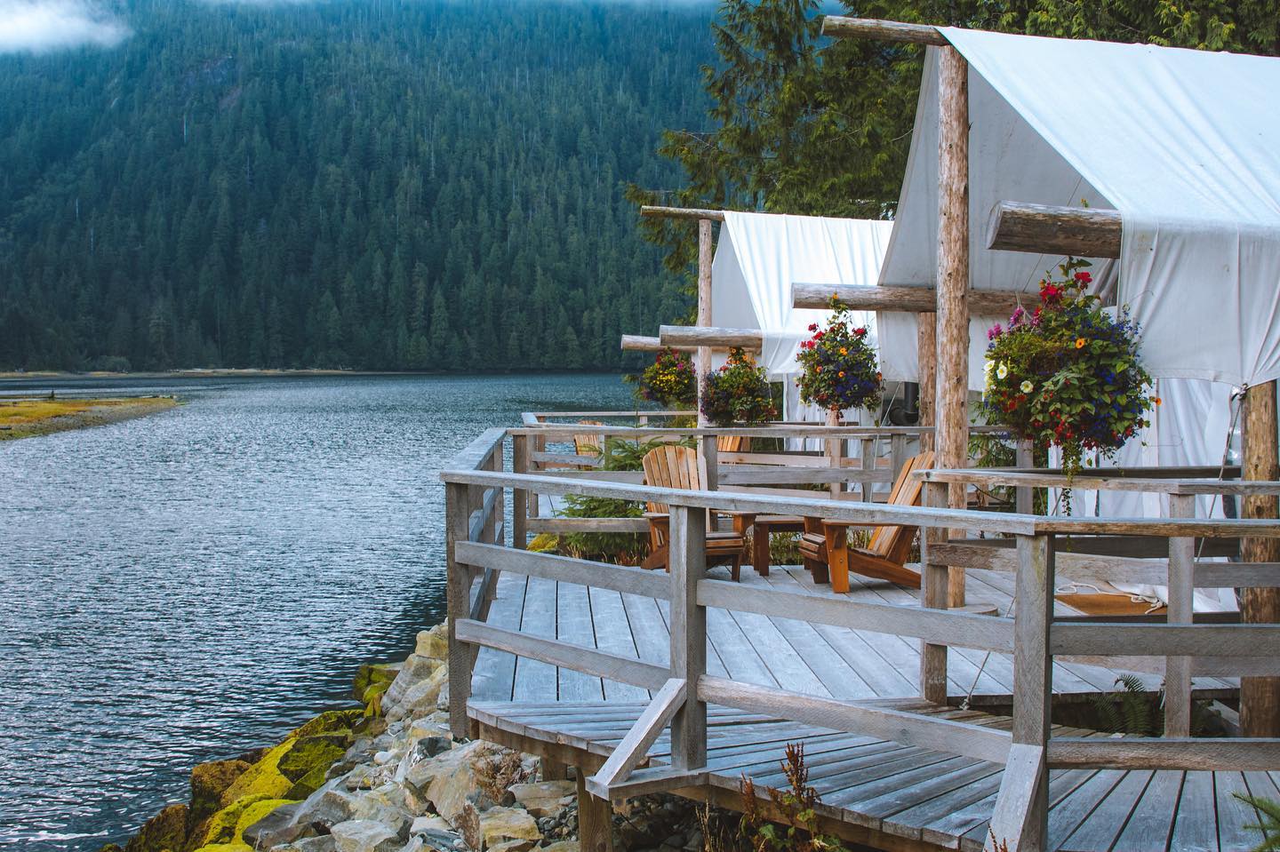 Clayoquot wilderness resort private Terrasse
