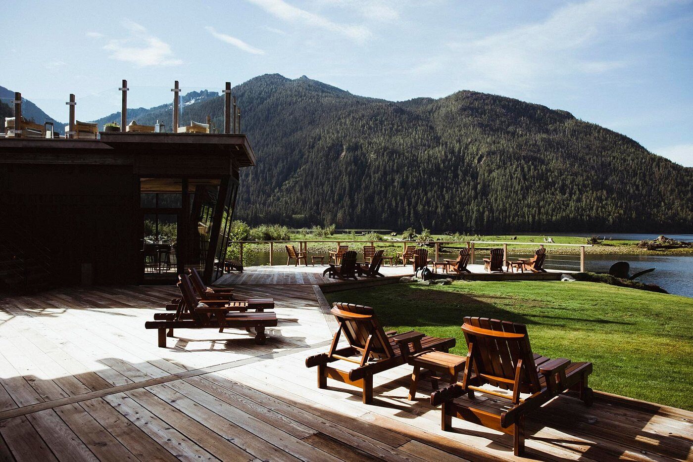Clayoquot wilderness resort Außenterrasse