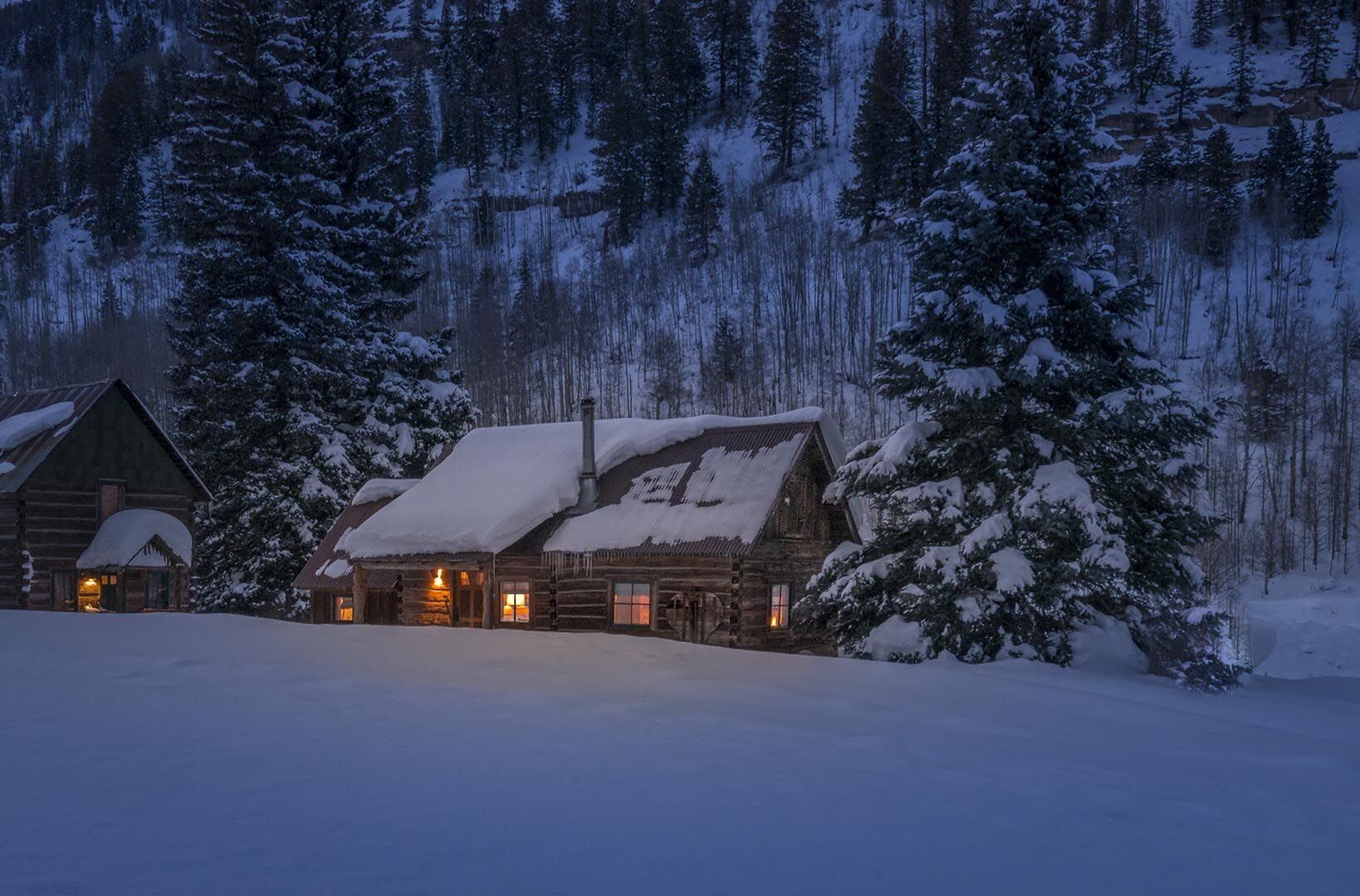 Dunton hot springs im Winter