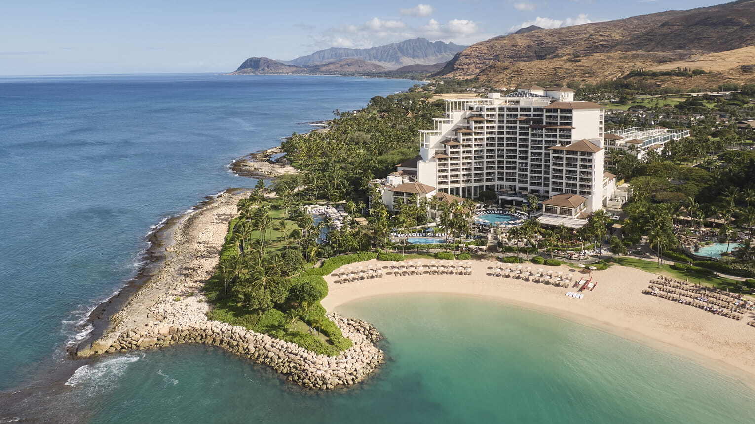 four seasons resort oahu at ko olina luftaufnahme vom Hotel