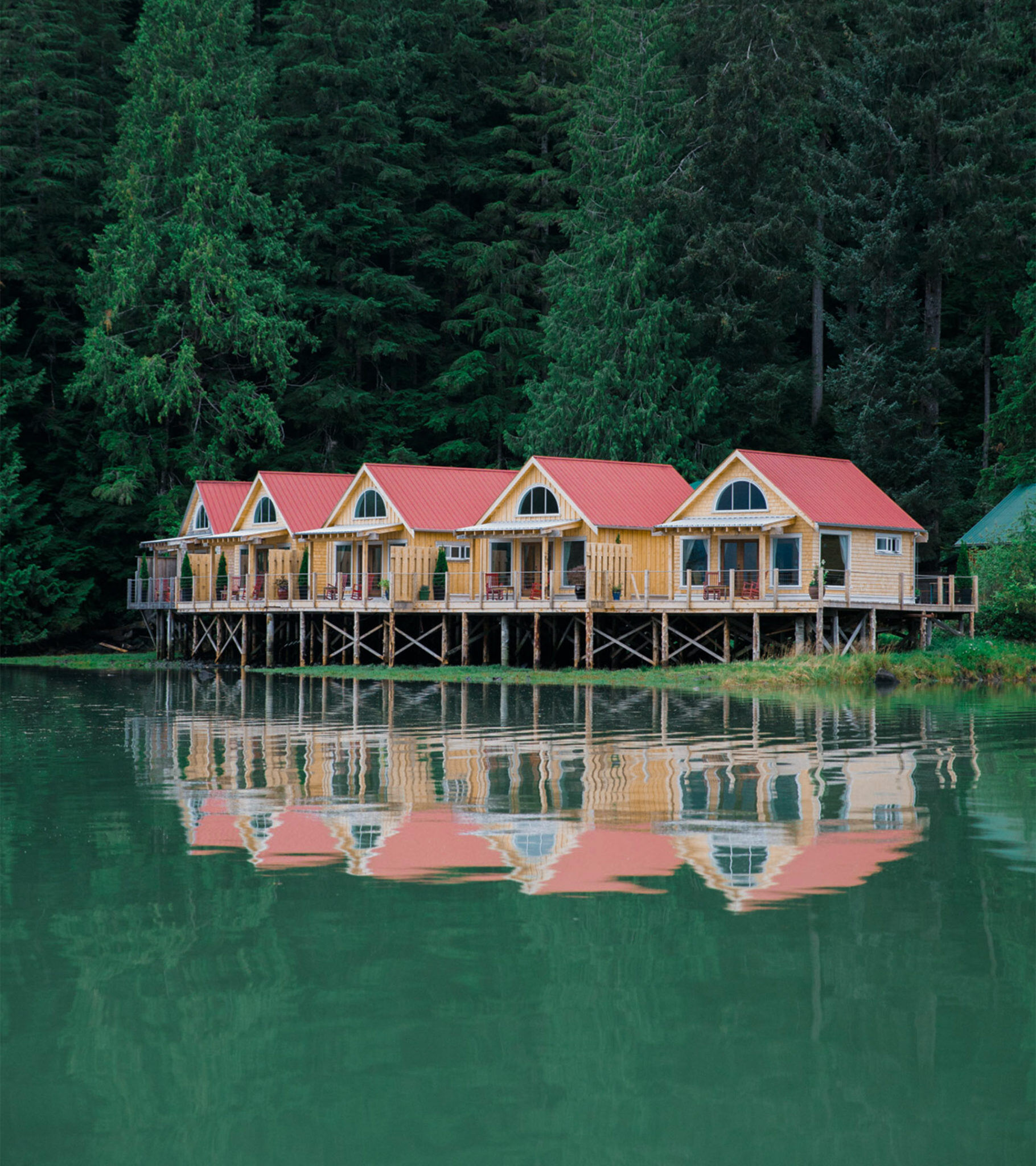 Nimmo bay wilderness resort Häuser am See